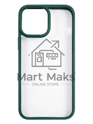 Чехол для Apple iPhone 13 Pro Max Usams US-BH771 прозрачный/зеленый (УТ000028123)