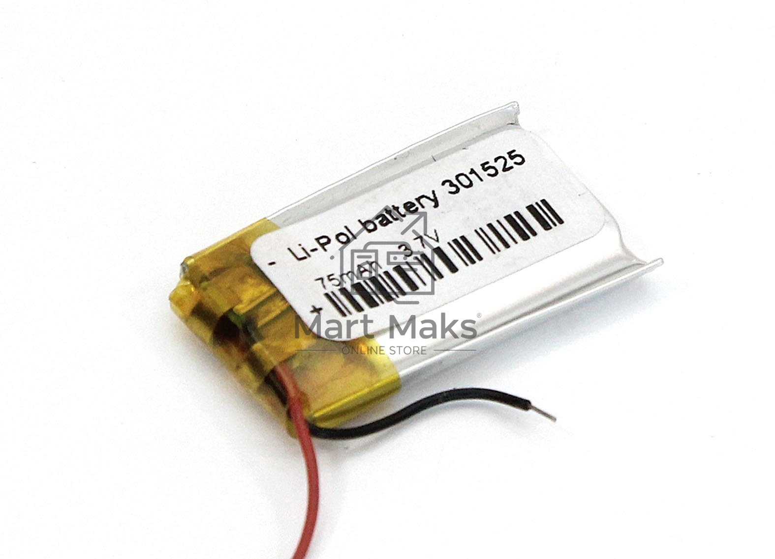 Аккумулятор Li-Pol (батарея) 3*15*25мм 2pin 3.7V/75mAh