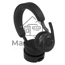 Гарнитура JLab Epic Work ANC Wireless Duo with Stand чёрный, беспроводная, Bluetooth/радиоканал/USB-C, ANC (шумоподавление), до 9 м, в комплекте подставка