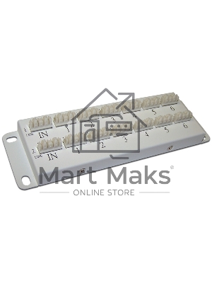 Коммутационная телефонная панель, параллельное подключение 2х6