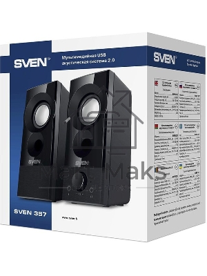 Акустическая система SVEN 357, черный (6 Вт, питание USB)