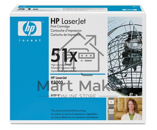 Картридж лазерный HP Q7551XD черный двойная упаковка для LaserJet P3005/M3027mfp/M3035mfp 2 x 13000стр.