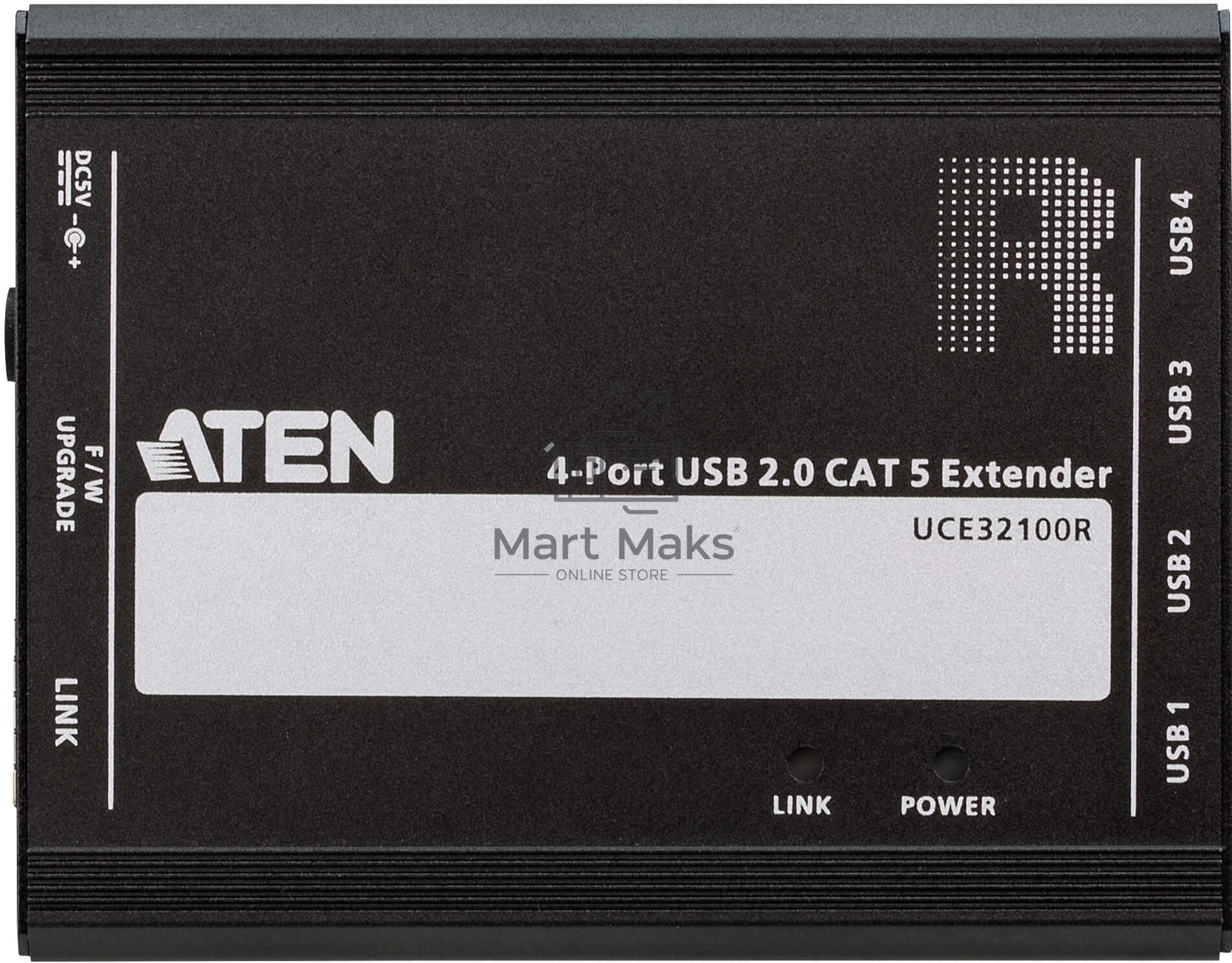 Удлинитель 4-х портовый, USB 2.0, 100 метр., CAT 5 4-port USB 2.0 CAT 5 Extender (100m)