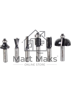 Набор фрез по дереву 6шт.(хвостовик 8мм)