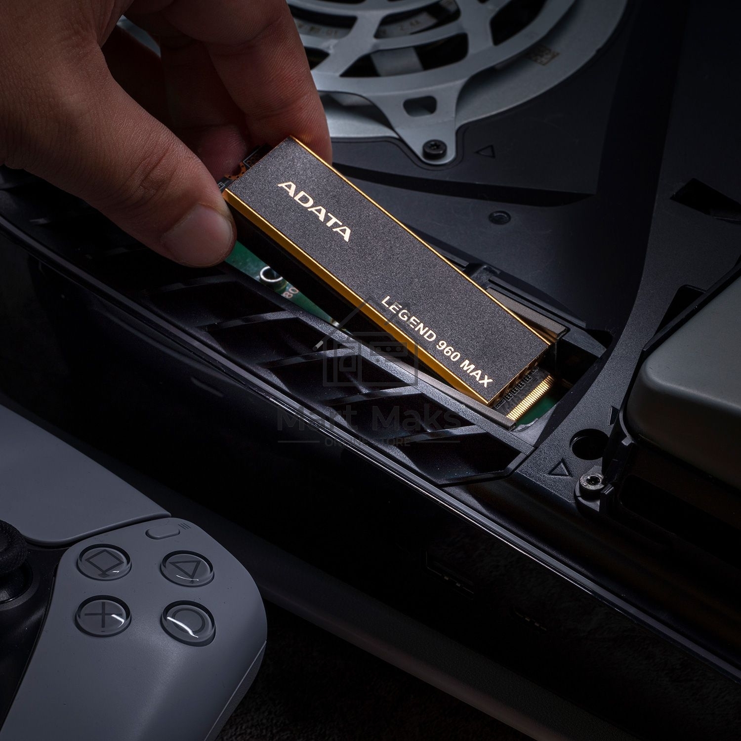 Накопитель SSD ADATA LEGEND 960 MAX, 1Tb, PCIe 4.0 x4, M.2 2280, NVMe, R/W 7400/6000, с радиатором