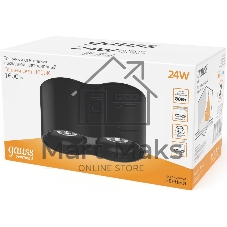 Светильник Gauss LED накладной HD033 24W 3000K 180x100х100мм HD033