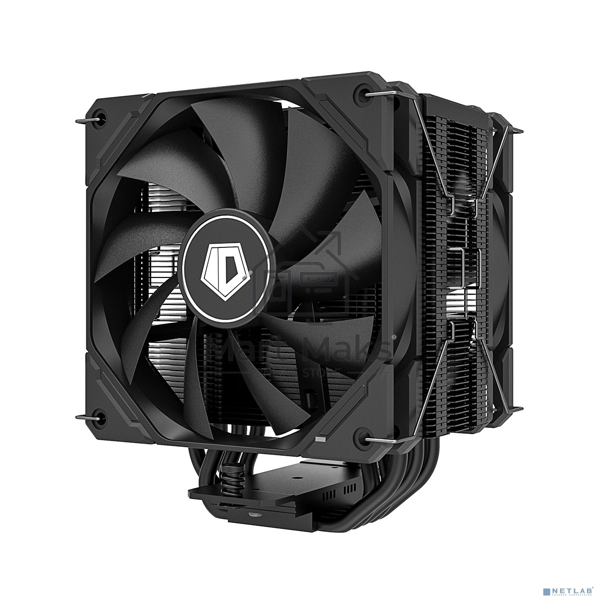 Кулер для процессора ID-COOLING SE-225-XT-BLACK-V2 черный 120мм алюминий+медь 1800rpm 35.2db 4-pin 220W 154мм