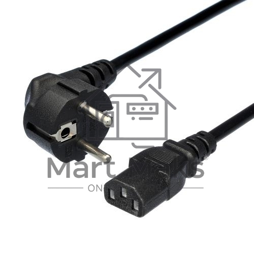 Кабель питания GoPower евровилка CEE 7/7-C13 1.2м ПВХ 0.75мм черный (1/10/200)