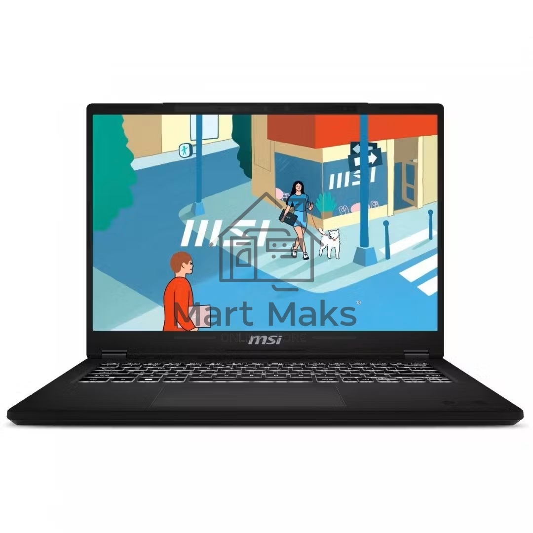 Ноутбук Modern 14H Core i5-13420H 14” 16:10 FHD+ (1920x1200), 60Hz IPS DDR4 16GB*1 Iris Xe Graphics 512GB SSD 3cell (53.8Whr) 1.6kg Single backlight (White) Win11 Pro,1y Black KB Eng/Rus