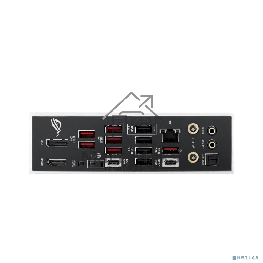 Материнская плата ASUS ROG STRIX B850-E GAMING WIFI, AM5, AMD B850, 4xDDR5, 4xSATA, 5xM.2, 1xPCI-E 5.0 x16, 1xPCI-E 4.0 x16, 1xRealtek 5Gb Ethernet, 1xUSB-C 4, 1xUSB-C 20Gbps, 6xUSB-A 10Gbps, 4xUSB-A 2.0, 3x3.5 мм, 7.1, ATX