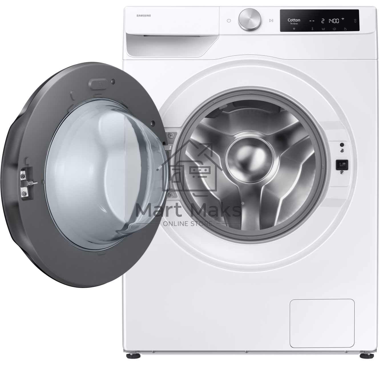 Стирально-сушильная машина Samsung WD11DG6B85BELP белый, загрузка фронтальная 11 кг, 1400 об/мин, класс: A