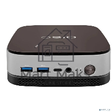 Мини ПК Osio BaseLine B51i-017 i5 1235U (1.3) 16Gb SSD 512Gb Iris Xe Win 11Pro 64 GbitEth WiFi BT 59.85W коричневый/серебристый