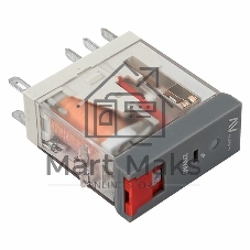 Реле промежуточное с кнопкой и мех. индикацией RPAt 22/2 8А 230В AC EKF rpat-22-2-230AC