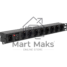Блок распределения питания Powercom PDU-16A-type 2 (PDU-16AV10-8S-C9-C2)