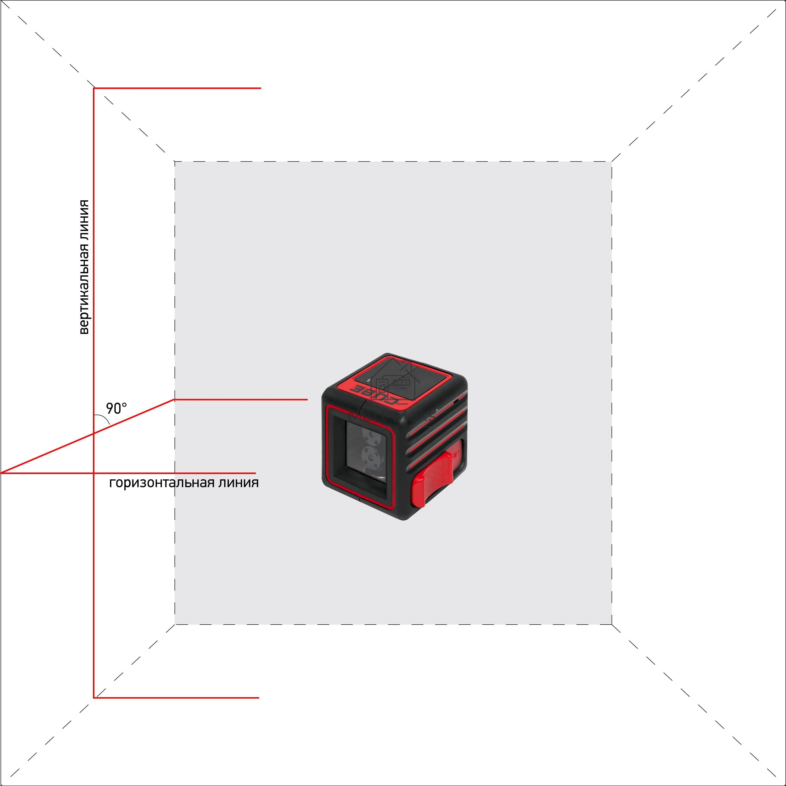 Нивелир лазерный ADA Cube Basic Editionлиния ±0.2 мм/м