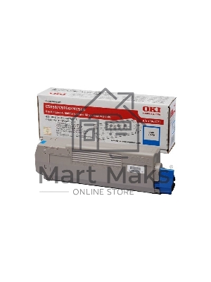 Картридж лазерный Oki C5850/5950/MC560 6K (голубой)