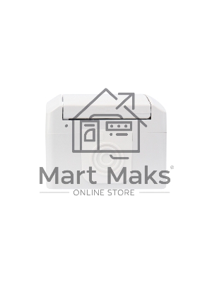 Розетка одноместная (керамика) INDUSTRIAL IP54 с заземлением, о/у, белая KRANZ