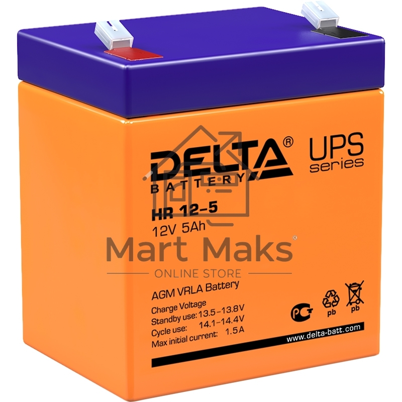 Батарея Delta HR 12-5 (12V, 5Ah)