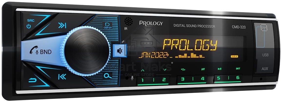Автомагнитола Prology CMD-320 1DIN 4x55Вт
