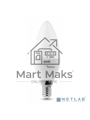 Лампа светодиодная LED Gauss 10Вт E14 220В 2700К Elementary свеча 33110