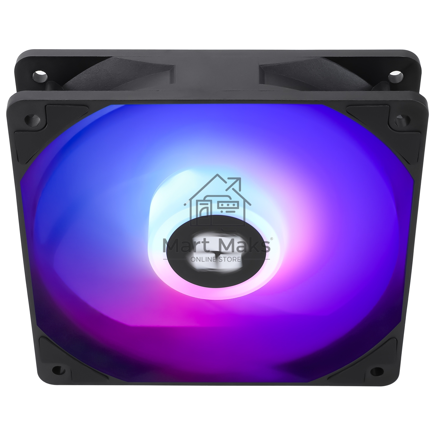 Кулер для корпуса Thermaltight TL-C12C-S (120x120x25mm, 4-pin PWM, ARGB, 66.17CFM, 25.6dBA, 1550RPM, Black)