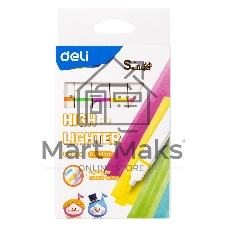 Набор текстовыделителей Deli EU13-6C Little Sinnger скошенный пиш. наконечник 6цв. коробка с европодвесом