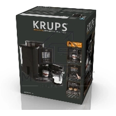 Кофемашина Krups Arabica Latte EA819E10 1450Вт черный/коричневый