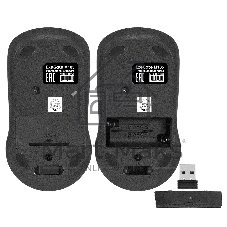 Беспроводная мышь ExeGate Professional Standard M185 (радиоканал 2,4 ГГц, USB, оптическая, 1200dpi, 3D, 3 кнопки (включая колесо прокрутки), черная, RTL)