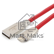 Кабель Cablexpert для Apple CC-G-APUSB01R-1M, AM/Lightning, серия Gold, длина 1м, красный, блистер
