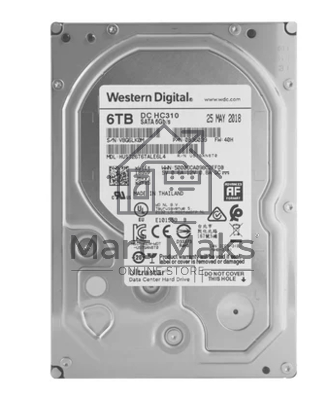 Жесткий диск Western Digital 6Tb 7200rpm HGST SATA-III 0B36039 HUS726T6TALE6L4 Ultrastar 7K6 256Mb 3.5