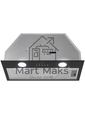 Вытяжка встраиваемая Maunfeld Trapeze 602M черный, 60 см, 1150 куб. м/ч, 54 дБ