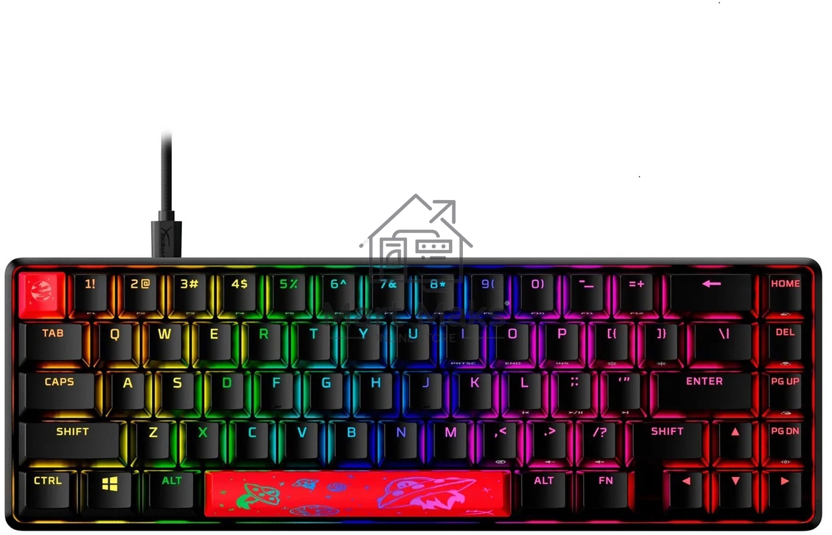 Клавиатура игровая HyperX Alloy Origins 65 (RUS) черный