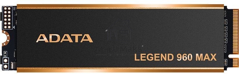 Накопитель SSD ADATA LEGEND 960 MAX, 2Tb, PCIe 4.0 x4, M.2 2280, NVMe, R/W 7400/6800, с радиатором