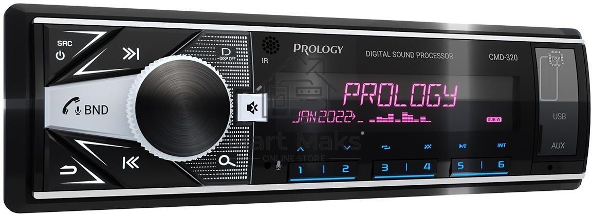 Автомагнитола Prology CMD-320 1DIN 4x55Вт