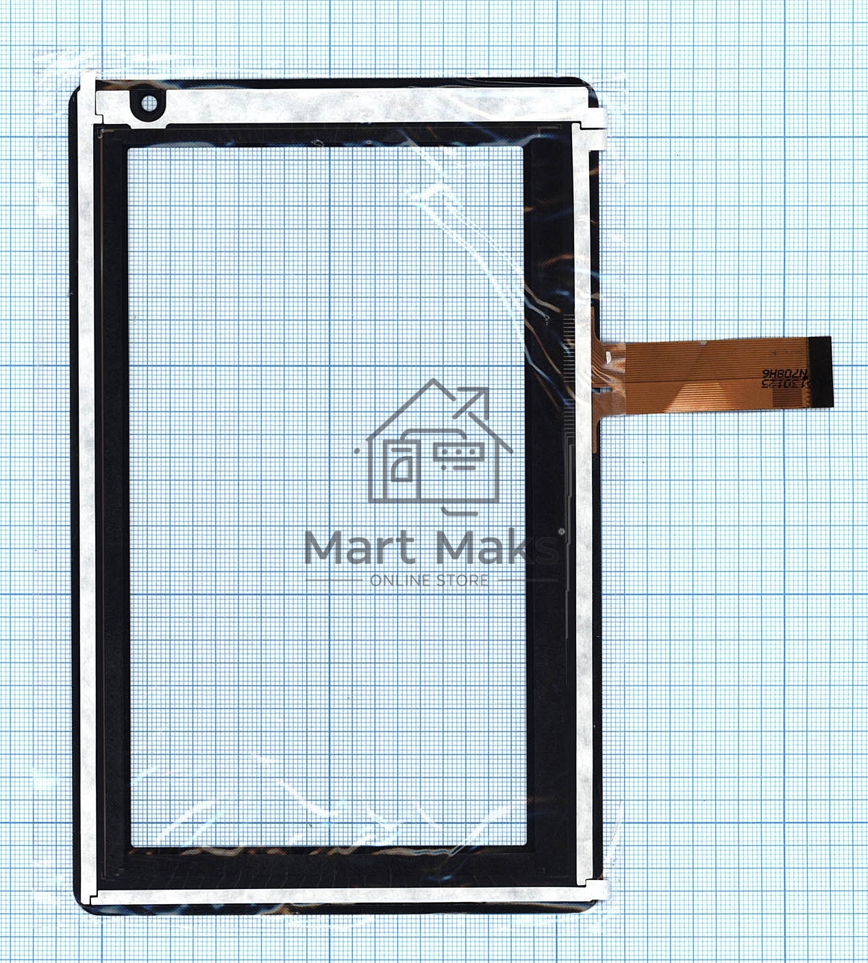 Сенсорное стекло (тачскрин) HLD130125, черное