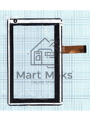 Сенсорное стекло (тачскрин) HLD130125, черное