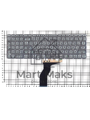 Клавиатура для ноутбука HP 15-BW 250 G6 черная с зеленой подсветкой