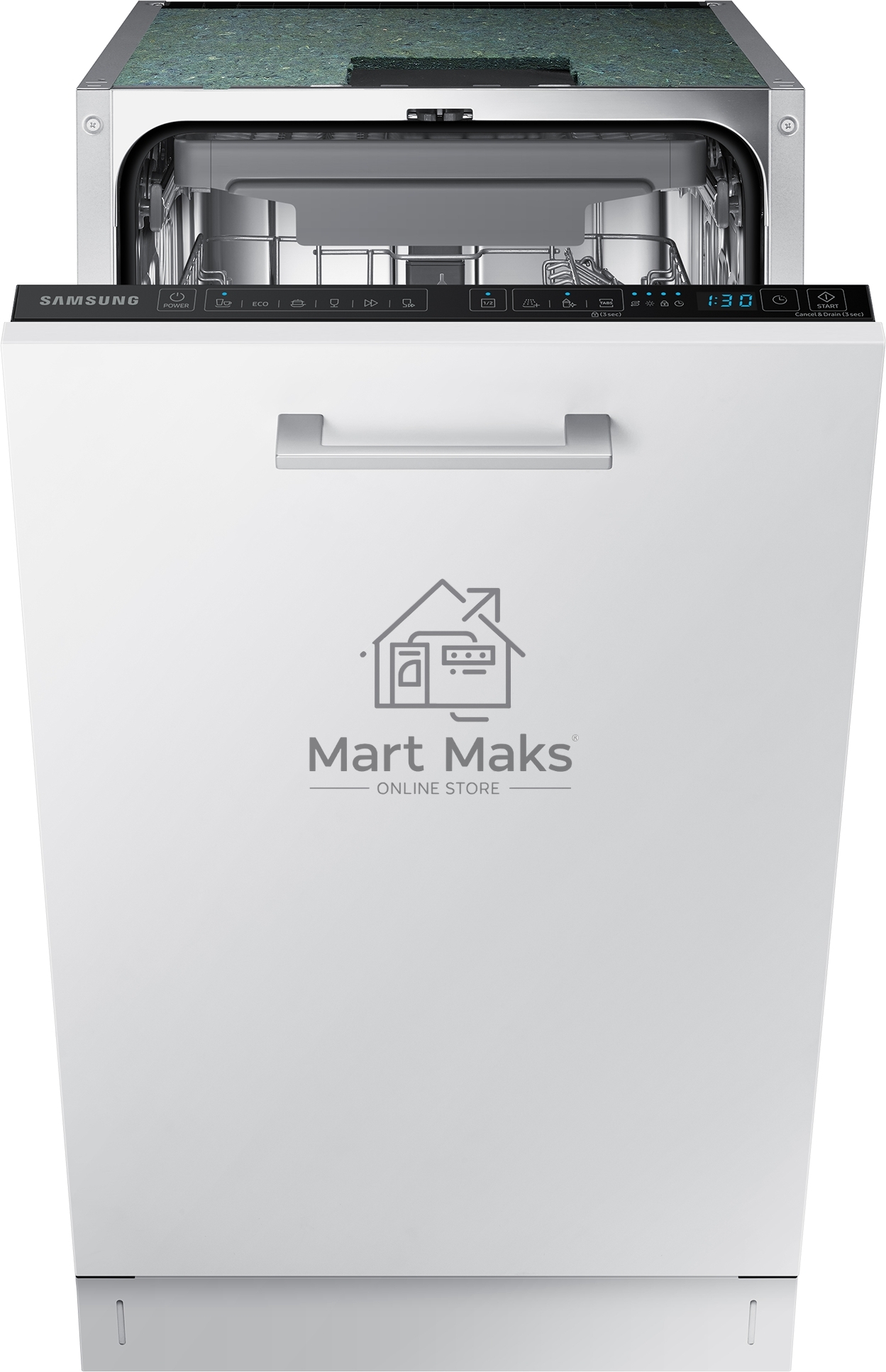 Встраиваемая посудомоечная машина Samsung DW50R4050BB/WT, черный, 45 см, 10 компл., 46 дБ, класс A+