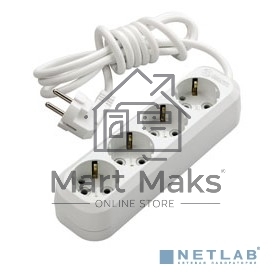 Удлинитель 4 гн 3 м с\з Makel MGP153
