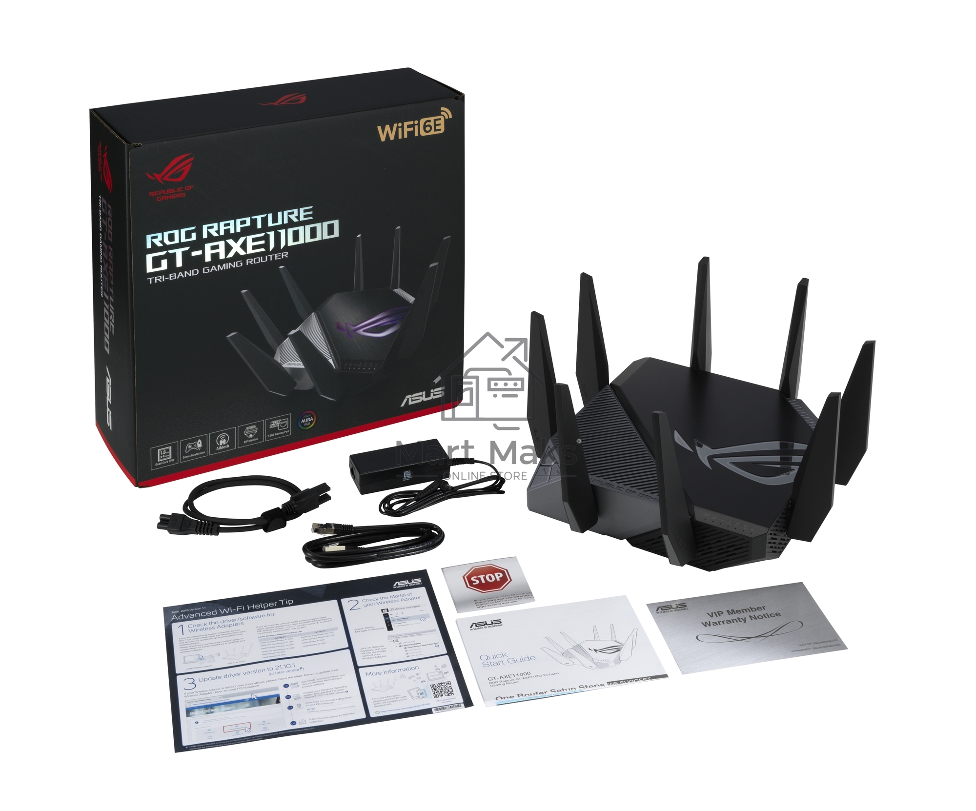 Роутер беспроводной Asus GT-AXE11000 100/1000/2500BASE-T