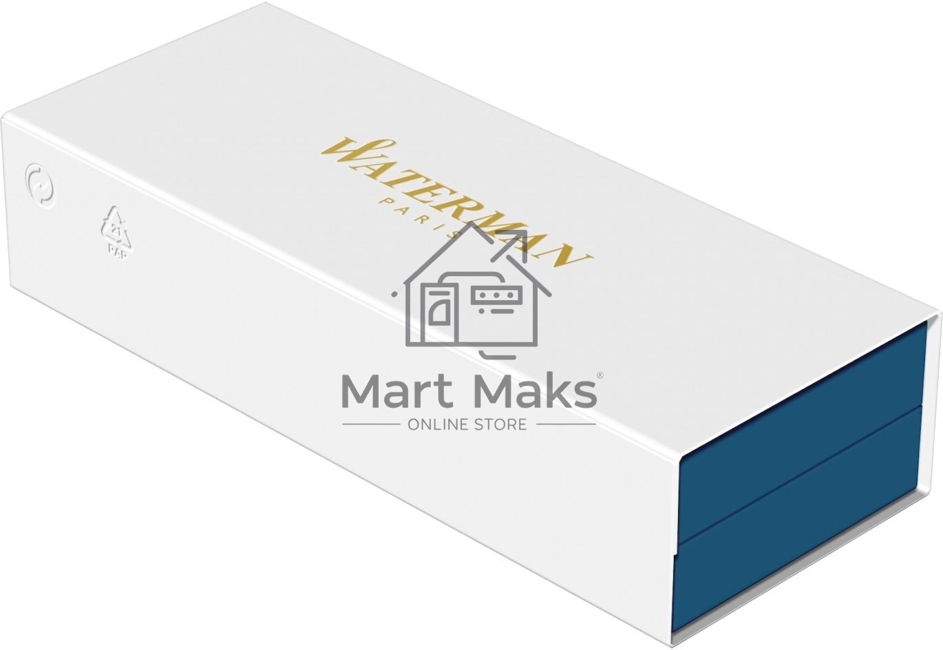 Ручка перьевая Waterman Hemisphere Colour Blocking (2179924) Blue CT сталь нержавеющая F, подарочная коробка