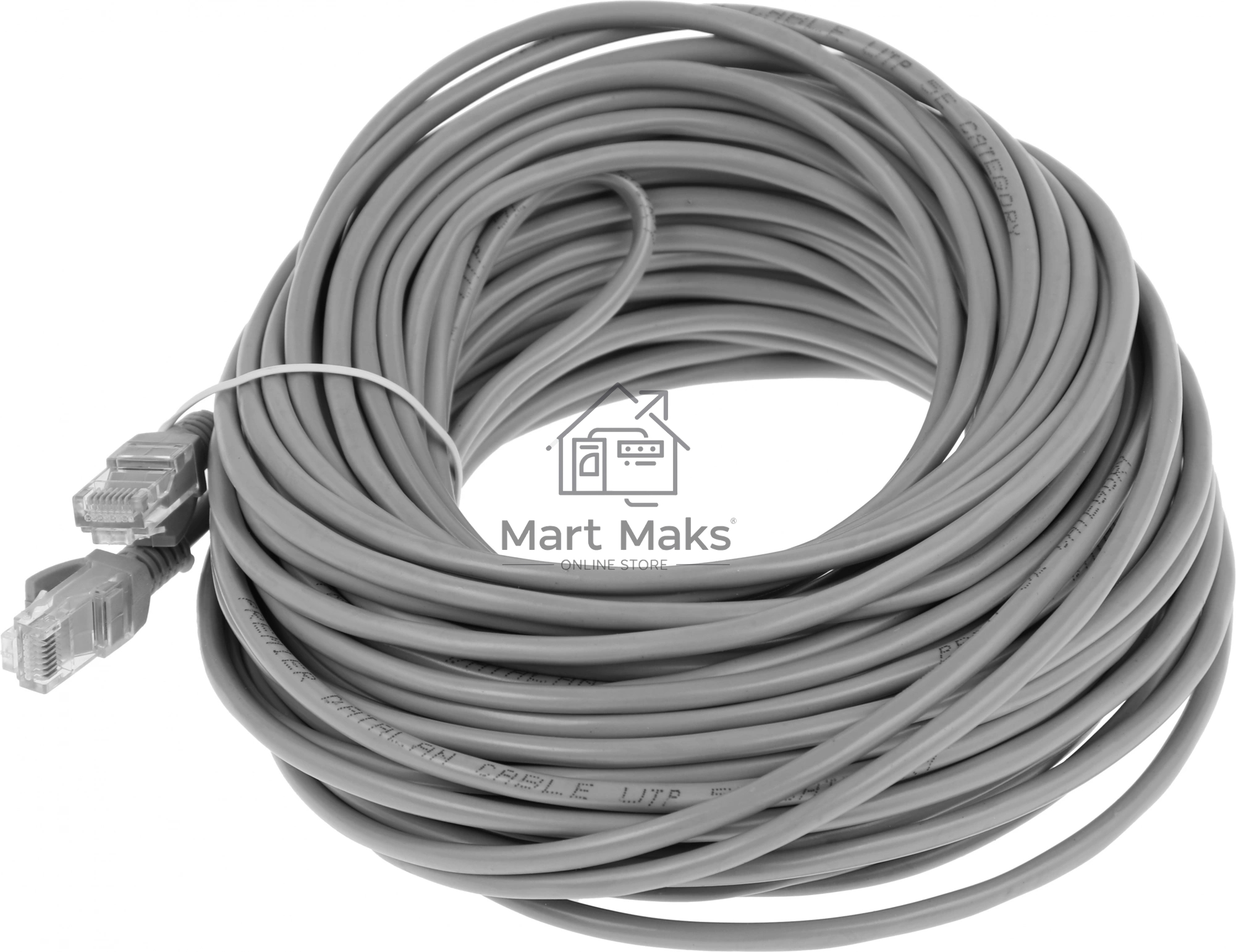 Патч-корд Premier 5-970 1G UTP 4 пары cat5E CCA molded 25м серый RJ-45 (m)-RJ-45 (m)