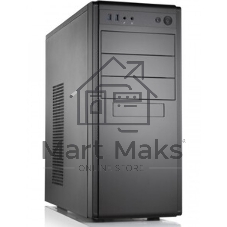 Корпус Foxline FL-886-U3C, Midi-Tower, чёрный, без вентиляторов в комплекте