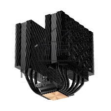 Кулер для процессора PCCooler RT620 PRO BK (250W, 4-pin PWM, 153mm, Al/Cu, 6x6mm, 2x120mm, 73.32CFM, 34.9dBA, 2200RPM, S: 1851/1700/1200/115X, AM5/AM4, черный)