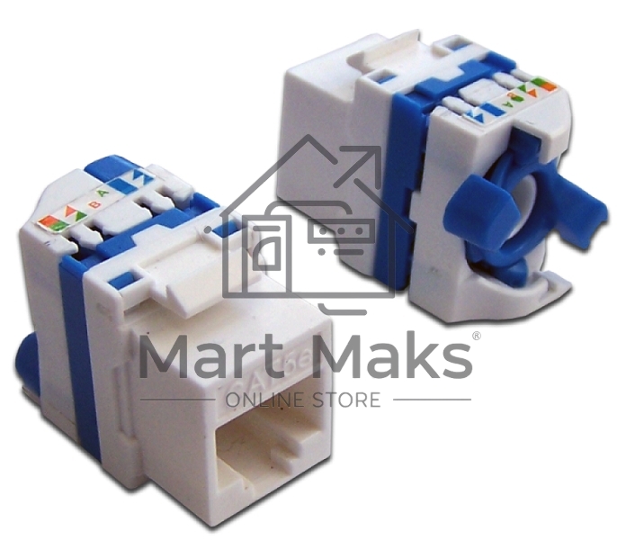 Модуль Keystone Tooless, RJ-45, кат.5E, UTP, 180 градусов, белый