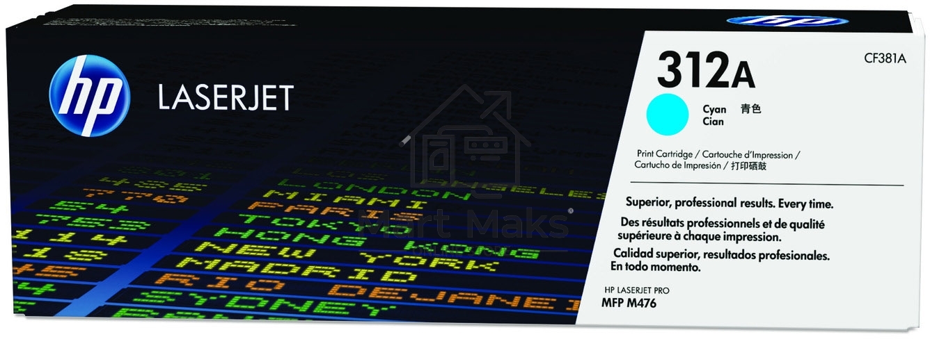 Тонер Картридж HP 312A CF381A голубой для HP CLJ Pro M476 (2400стр.)