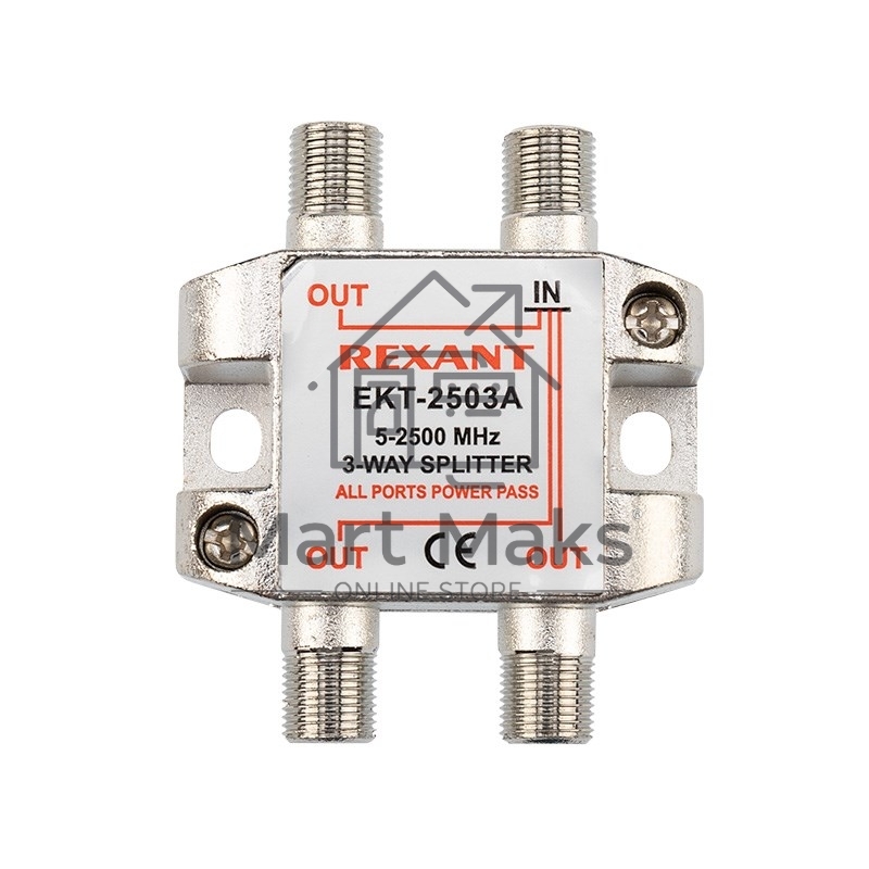 Делитель ТВ х 3 под F разъем 5-2500 МГц 