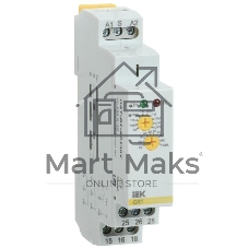 Реле задержки выключения ORT 2 конт. 230В AC IEK ORT-B2-AC230V Реле задержки выключения ORT 2 конт. 230В AC IEK ORT-B2-AC230V