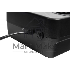 Источник бесперебойного питания SMARTWATT UPS SAFE PRO 800, 800/480 ВА/Вт, напольный/настенный, линейно-интерактивный, LED индикация, Shuko CEE7/4 - 8 шт. (4 шт. с резервным питанием, 4 шт. - сетевой фильтр)