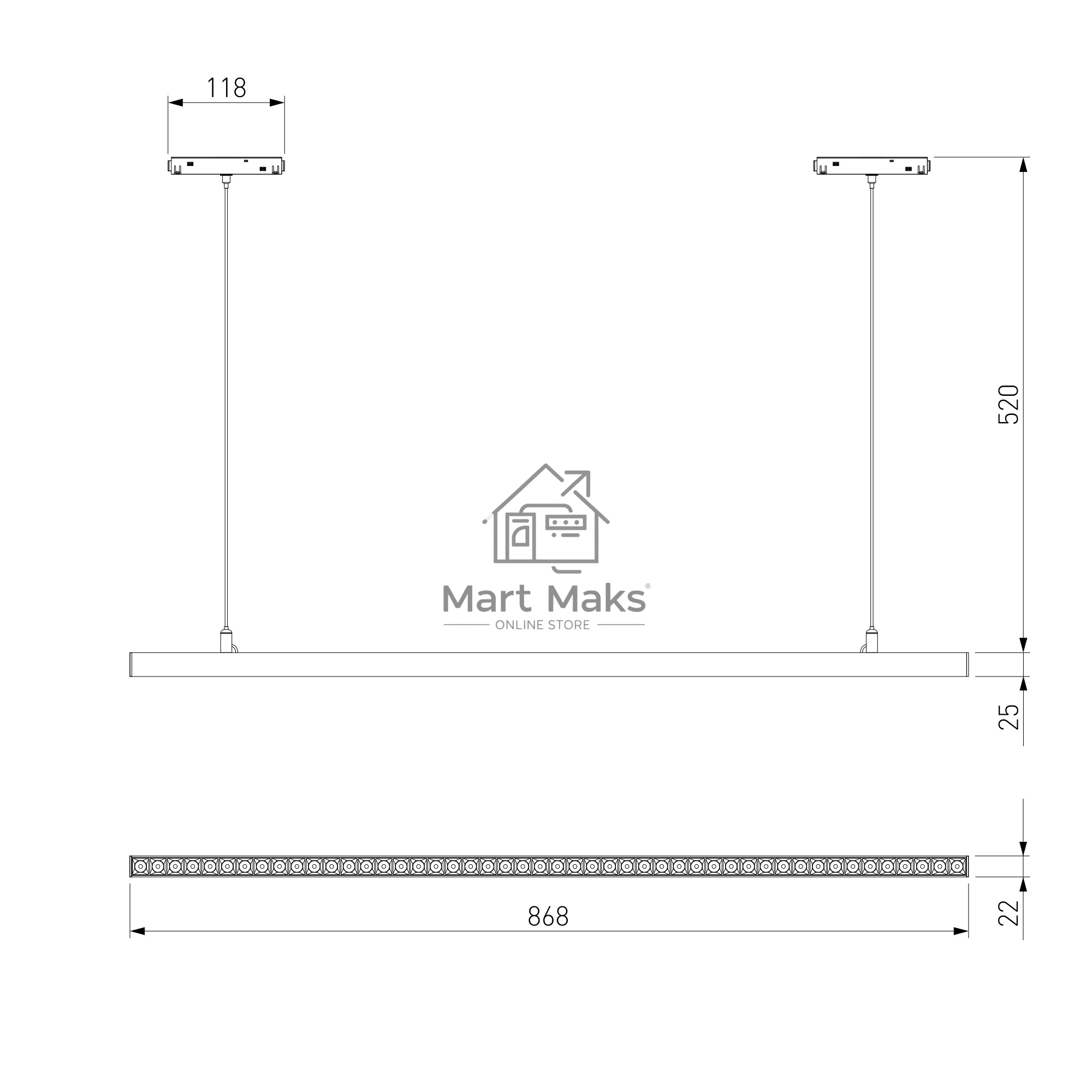 Трековый светильник Slim Magnetic 36W 4000K Vilo (чёрный) 85107/01